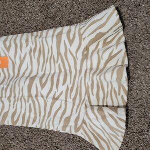 Gymboree Tan and White Animal Print Skirt